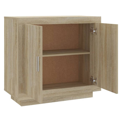 Aparador De Madera Contrachapada Roble Sonoma 80x40x75 Cm / Vetonek_4