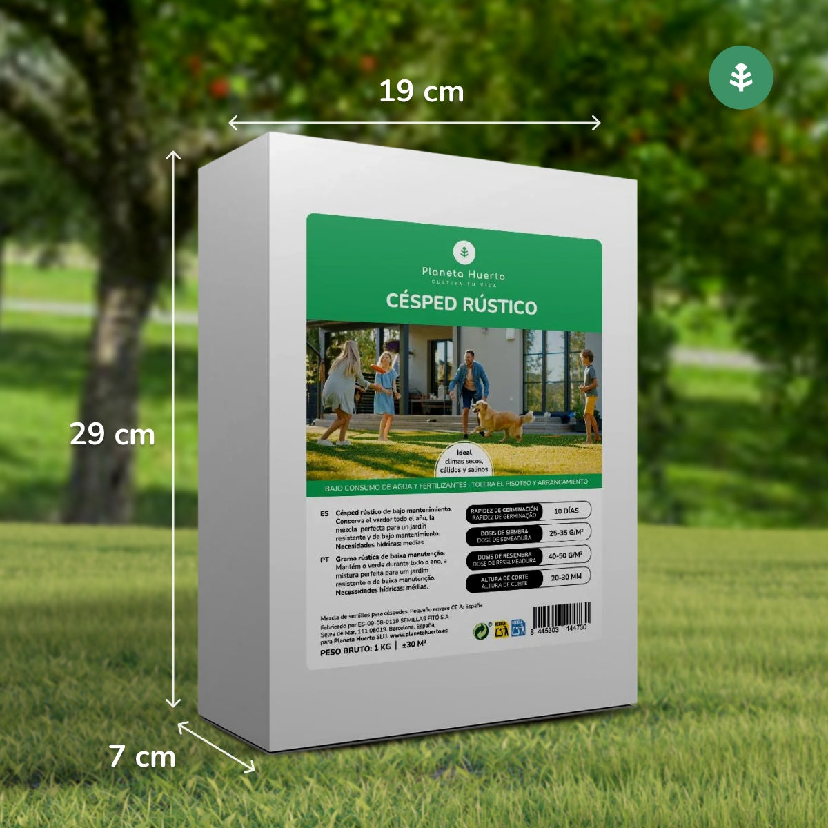 Sementes de Relva Repovoadora Planeta Huerto 1 kg