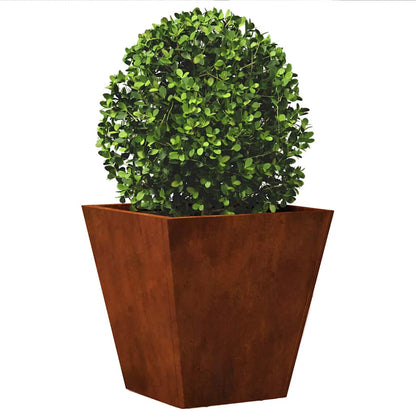 Jardineras 2 Unidades Acero Oxidado 30x30x30 Cm_3