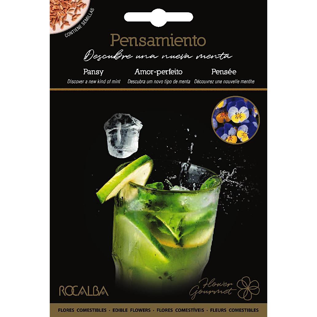 Sementes de flores comestíveis de Amor-perfeito Rocalba