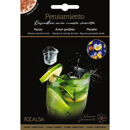 Sementes de flores comestíveis de Amor-perfeito Rocalba