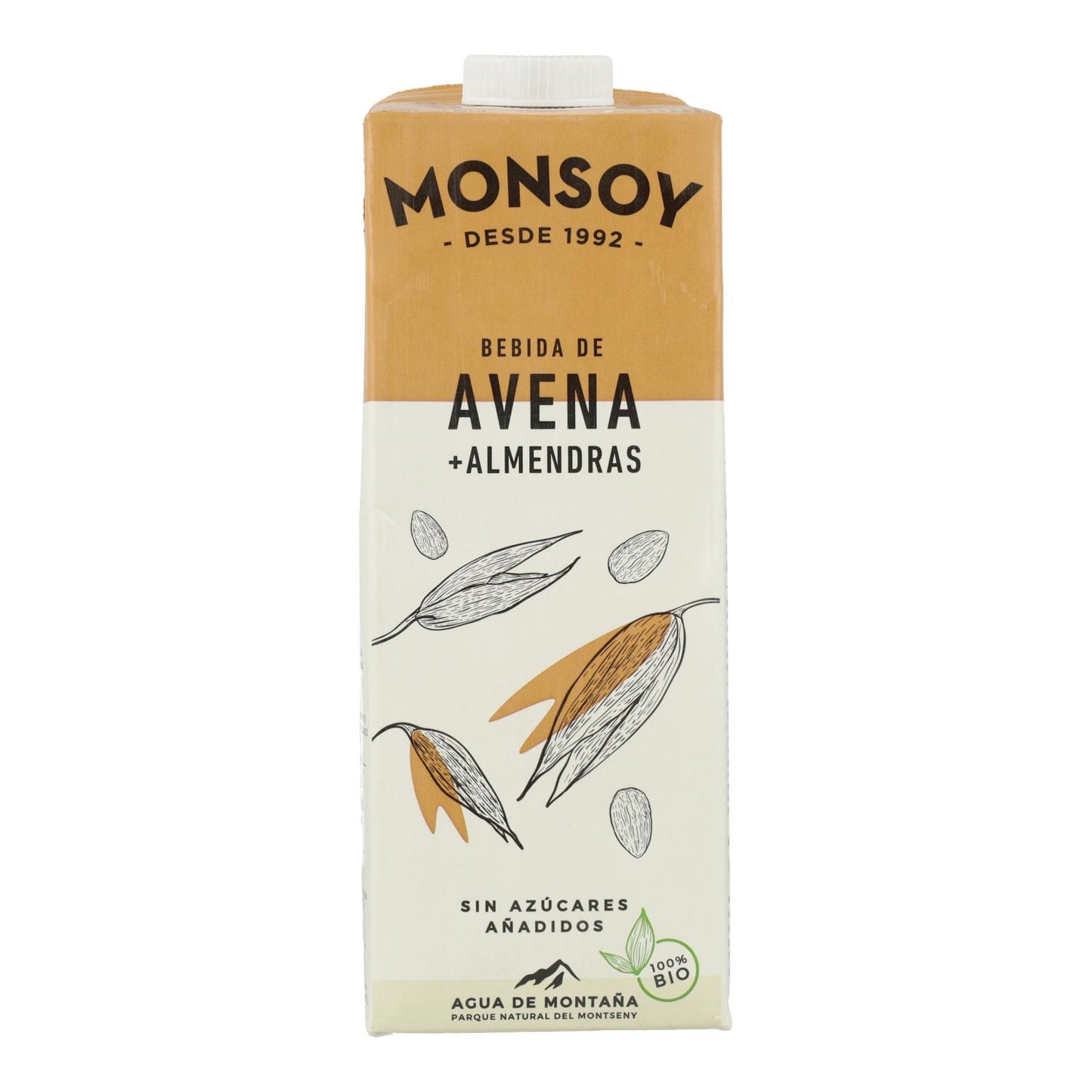 Bebida Biológica de Aveia e Amêndoa Monsoy 1 L