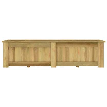 Arriate De Madera De Pino Impregnada 196x100x50 Cm_4