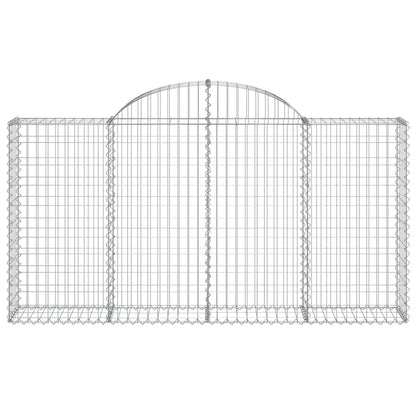 Cestas De Gaviones 12 Uds Forma Arco Hierro 200x30x100/120 Cm_3