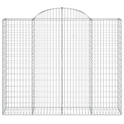 Cestas De Gaviones 5 Uds Forma De Arco Hierro 200x50x160/180 Cm_3