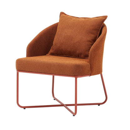 Silla Glis Mostaza - Diseño Ergonómico Con Patas De Hierro 65x65x110cm - Well Home_0