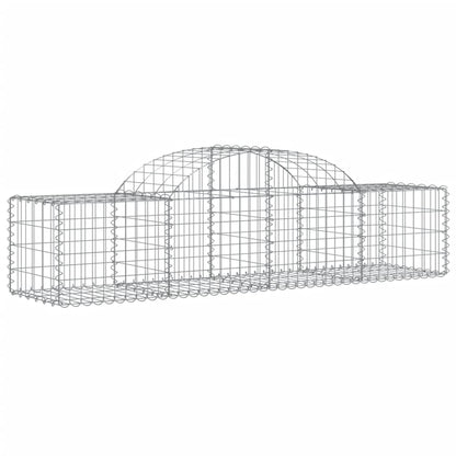 Cestas De Gaviones 7 Uds Forma De Arco Hierro 200x50x40/60 Cm_2