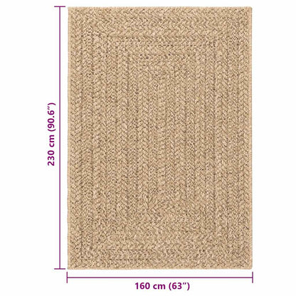 Vidaxl Alfombra Zizur Aspecto Yute Interior/exterior Beige 120x170 Cm_2