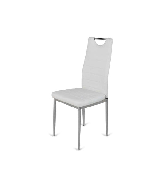 Pack De 6 Sillas Orense Tapizadas En Polipiel Blanca. 98 Cm(alto)43 Cm(ancho)51 Cm(largo)_0