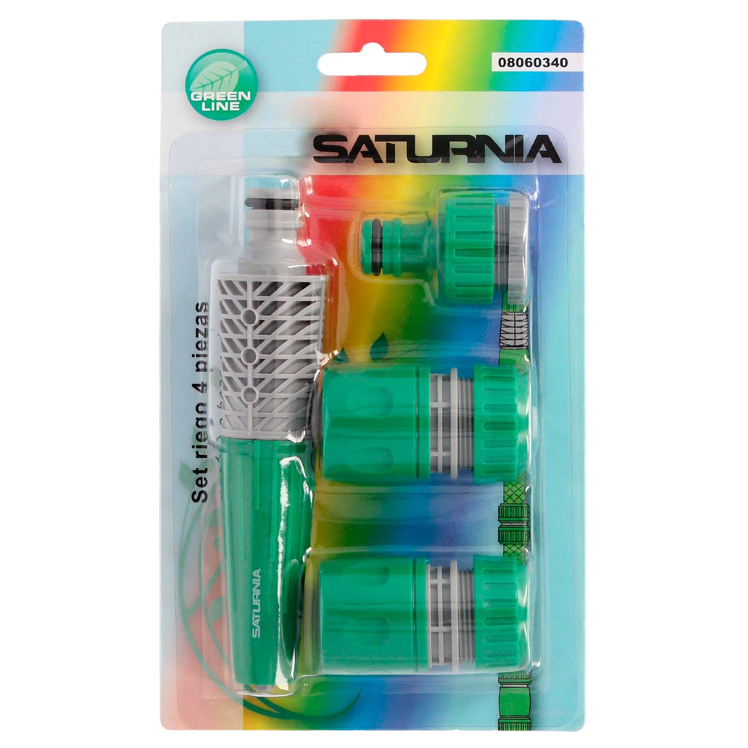 Set Riego Plastico4 Piezas Saturnia_0
