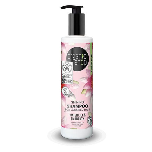 Champô Brilho para Cabelo Colorido Organic Shop 280 ml
