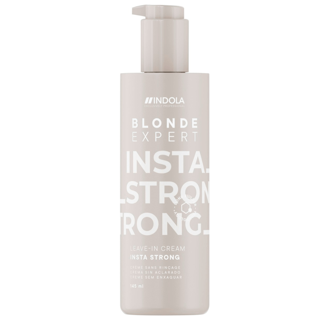 Indola Instastrong Crema Reparadora Sin Aclarado Profesional Para Cabello Rubio 145ml_0