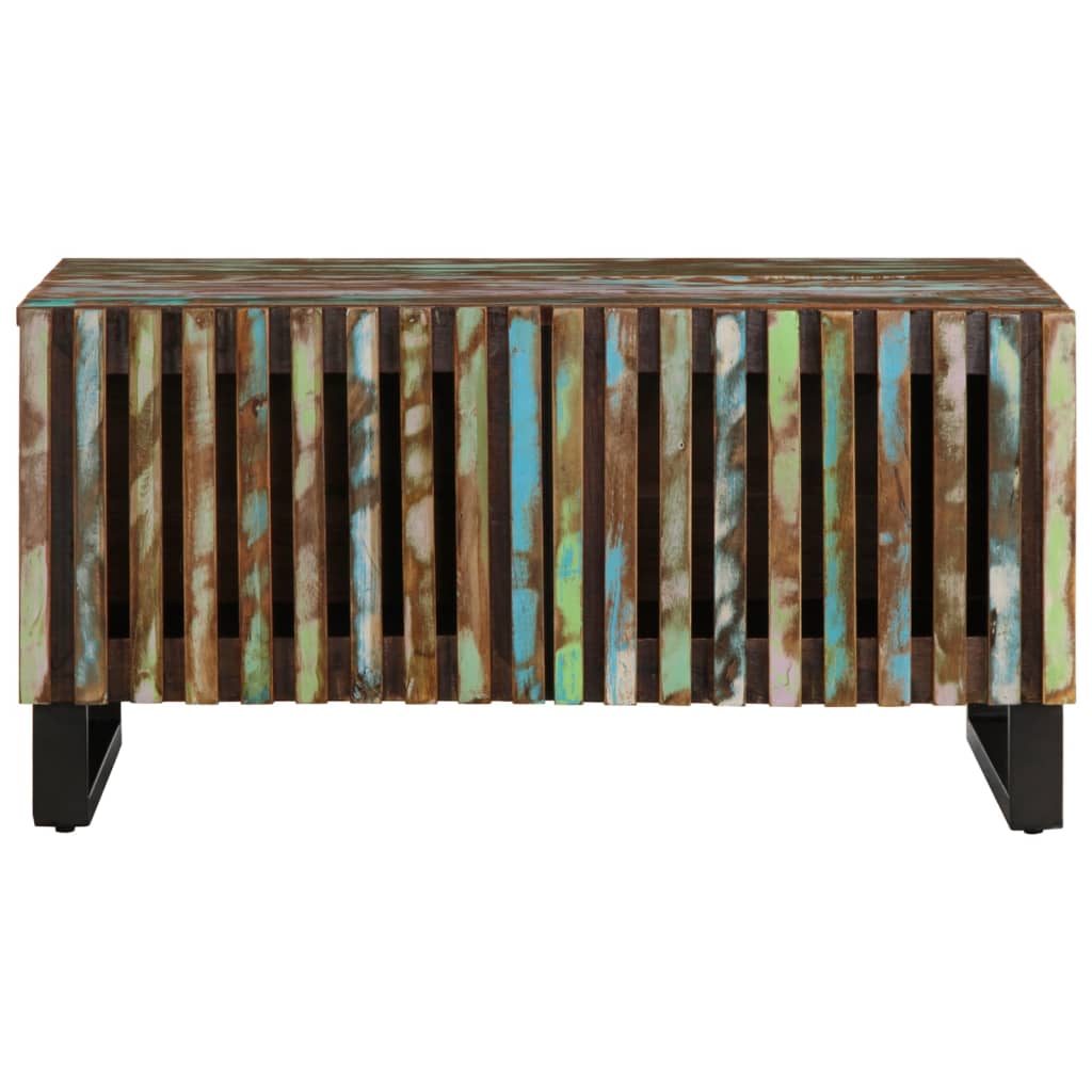 Mesa De Centro Madera Maciza De Acacia 80x51x40 Cm_0