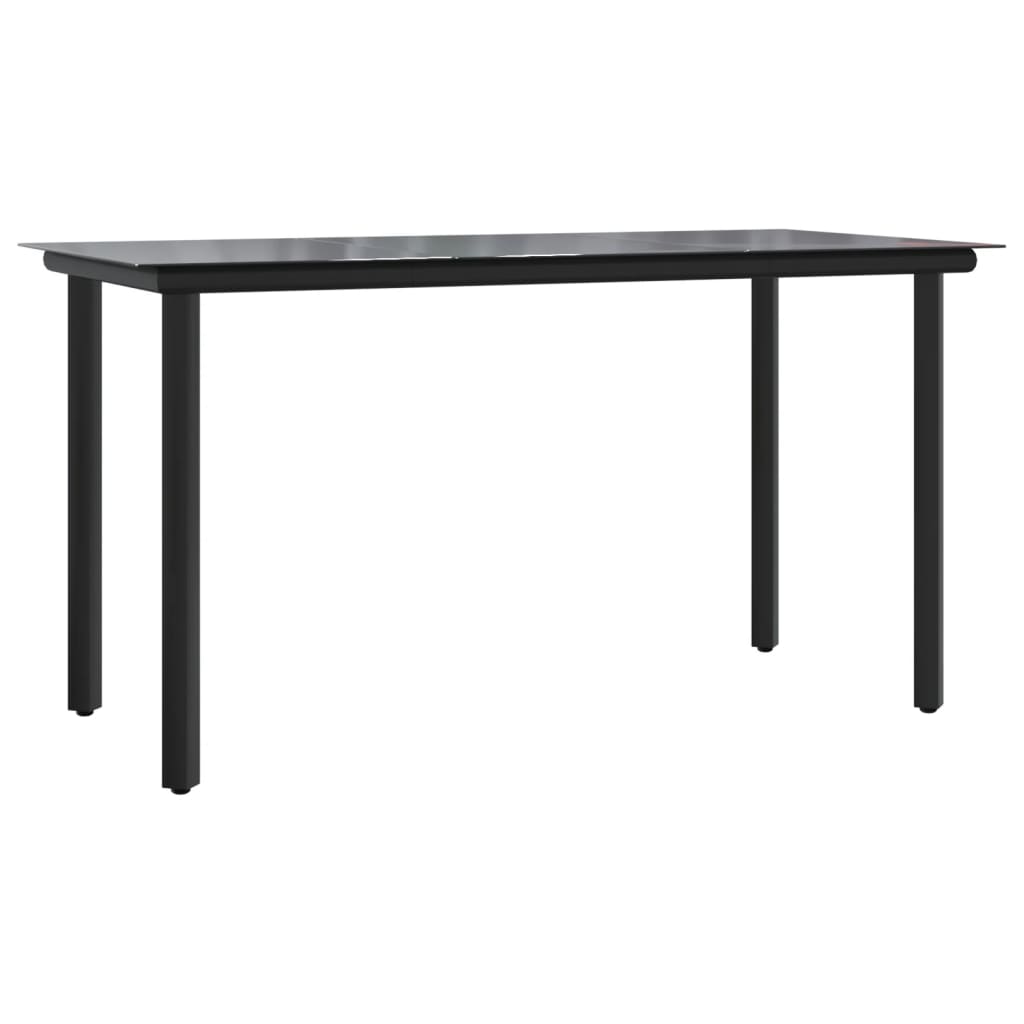 Set Comedor Jardín 7 Pzas Y Cojines Ratán Sintético Gris Claro / Vetonek_1