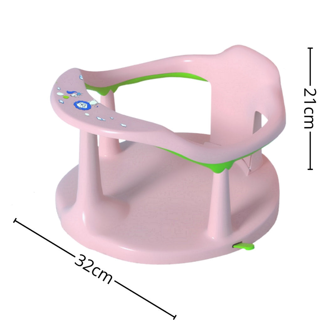 Bathby Asiento De Baño Para Bebé Rosa | Sujeción Con Ventosas Antideslizantes | Silla De Baño Ergonómica Y Segura