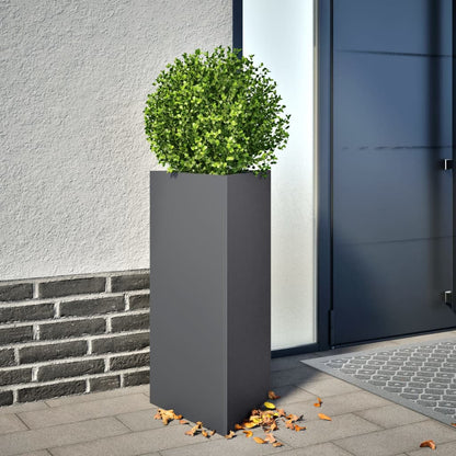 Jardinera Triangular Acero Gris Antracita 40x34,5x75 Cm_1