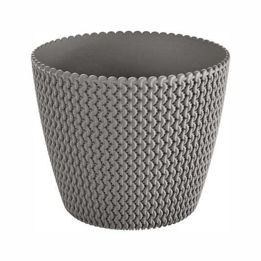 Maceta Redonda 11,5l Prosperplast Splofy De Plastico En Color Gris, Ø29,5 X 24,9 Cm