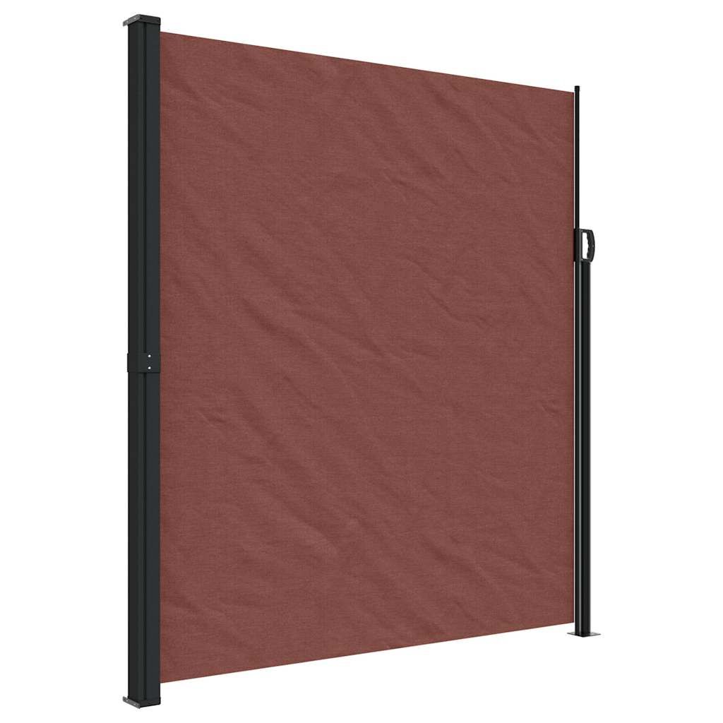 Vidaxl Toldo Lateral Retráctil Marrón 220x600 Cm_0