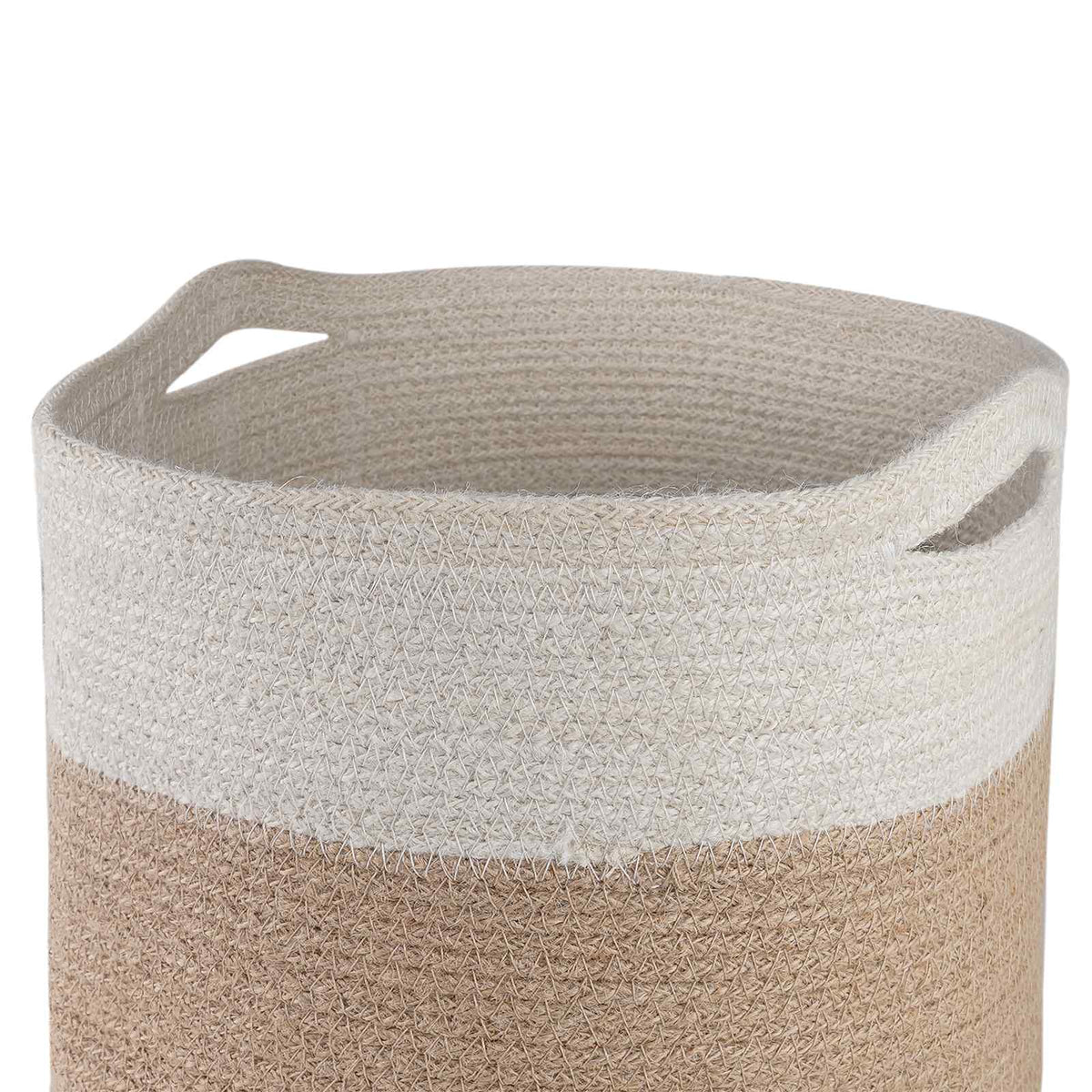 Set De Macetas De Planta 2 Uds. Natural Y Blanco Ø 28 X 28 Cm_4
