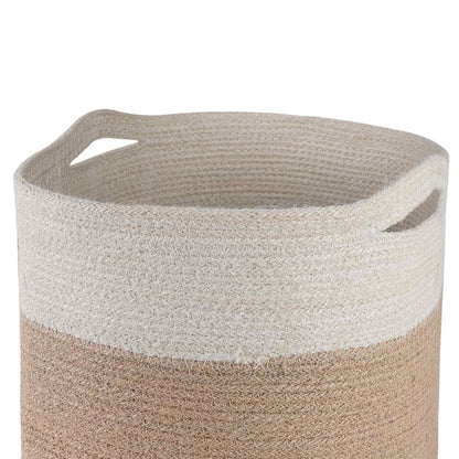 Set De Macetas De Planta 2 Uds. Natural Y Blanco Ø 28 X 28 Cm_4