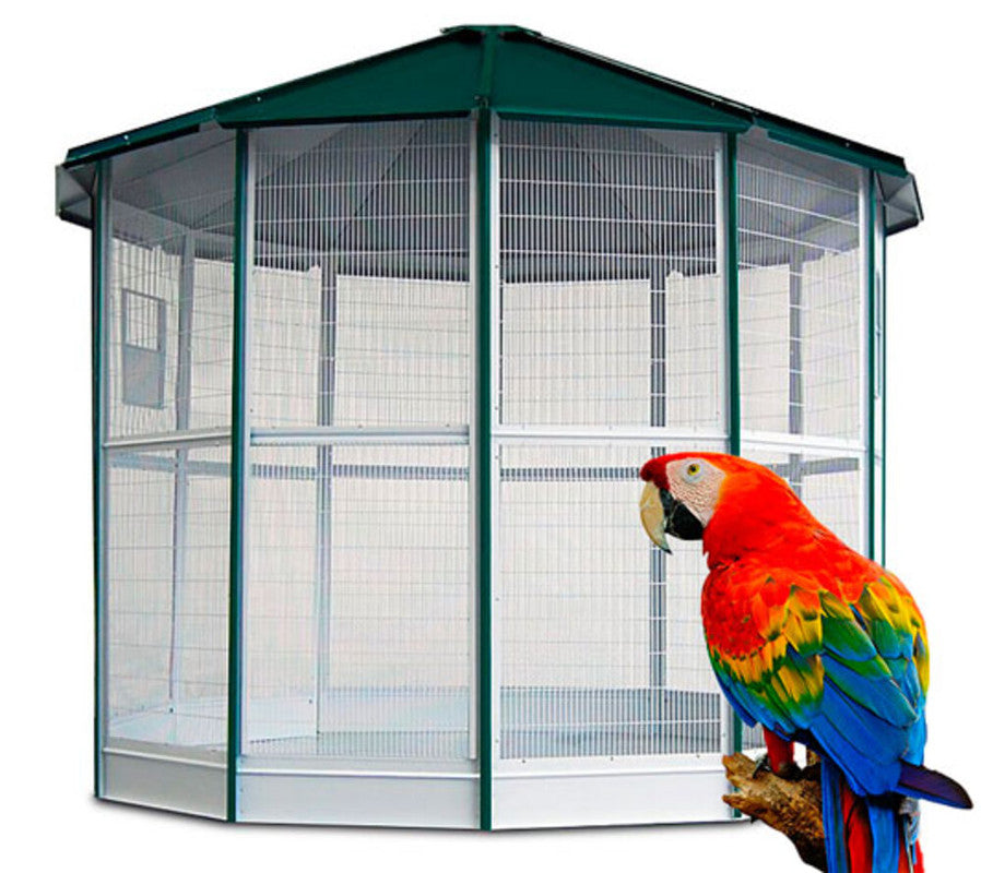 Voladera Grande Para Pájaros - Voladera Manila De 12 Lados Para Aves Exóticas - Pajarera Exterior - Voladera De Jardín_0