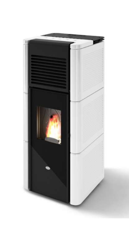 Estufa De Pellet Eva Calòr Zoe 901647400 Acabado Blanco_0