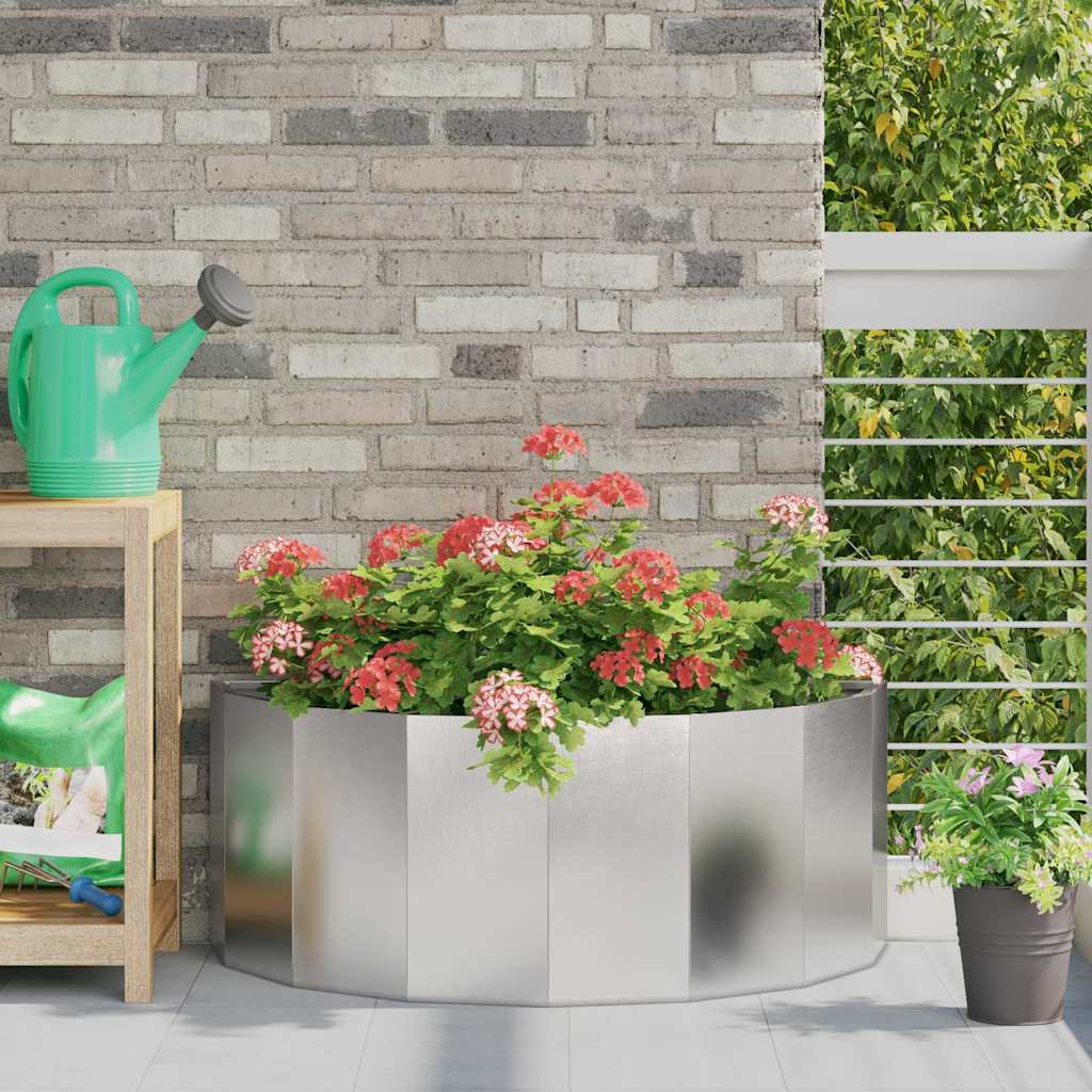 Jardinera Plateado 90 X 45 X 35 Cm Acero Inoxidable_1