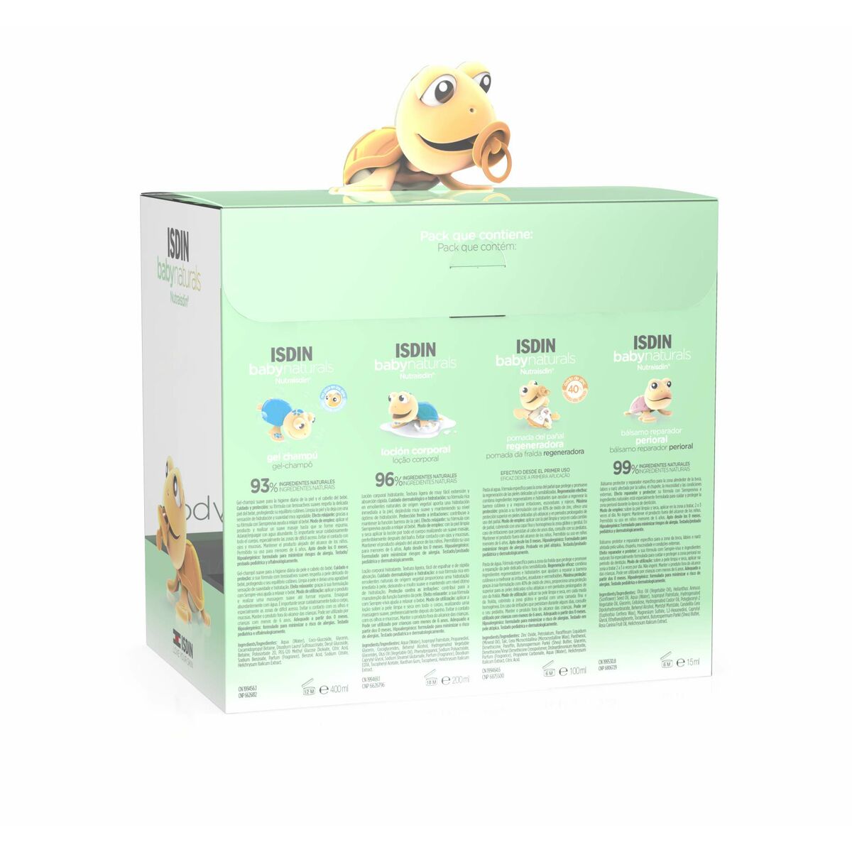 Set De Baño Para Bebés Isdin Babynaturals 4 Piezas_0