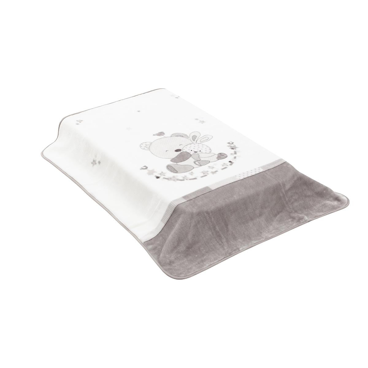 Manta de berço 110x140 cm. Cambrass em várias cores Star Celeste