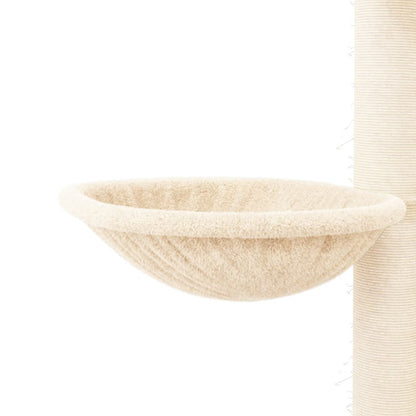 Vidaxl Rascador Para Gatos Con Postes De Sisal Crema 94 Cm_5