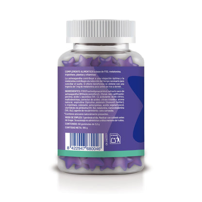 Gomas de Melatonina Sabor a Mirtilo, Soria Natural, 60 comprimidos