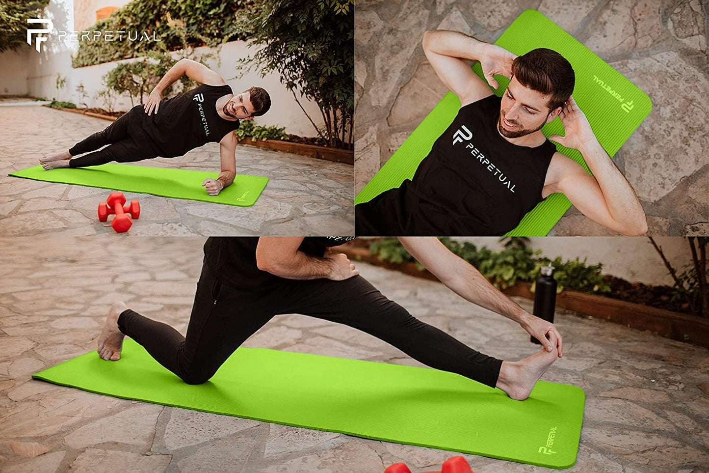 Kit Esterilla De Yoga Y Pilates Perpetual De 10mm Con Bolsa De Transporte Y Correa_3