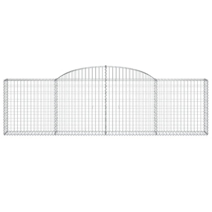 Cestas De Gaviones 25 Uds Forma De Arco Hierro 300x30x80/100 Cm_3