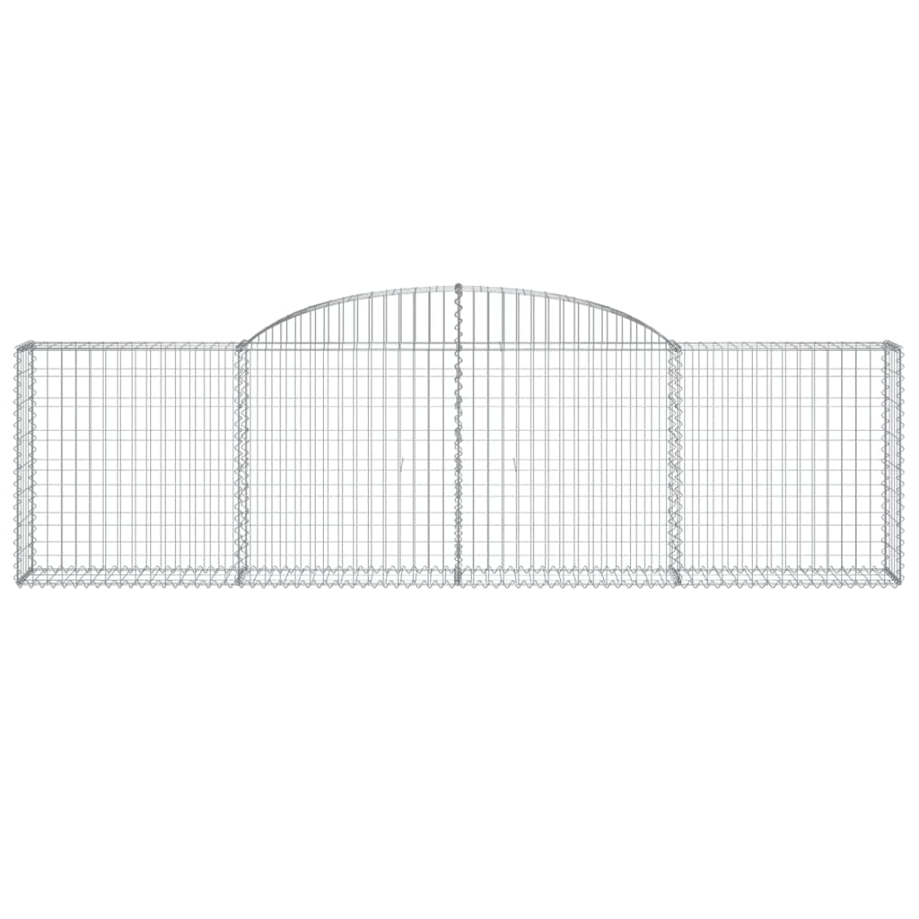 Cestas De Gaviones 10 Uds Forma De Arco Hierro 300x30x80/100 Cm_3