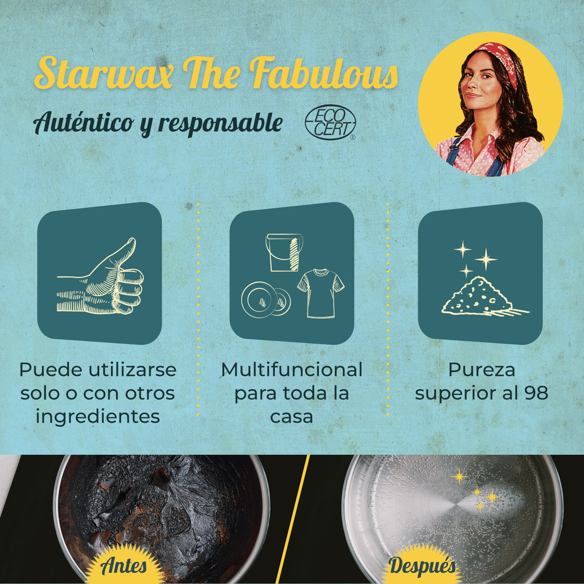 Bicarb sodio Starwax The Fabulous 500g c6
