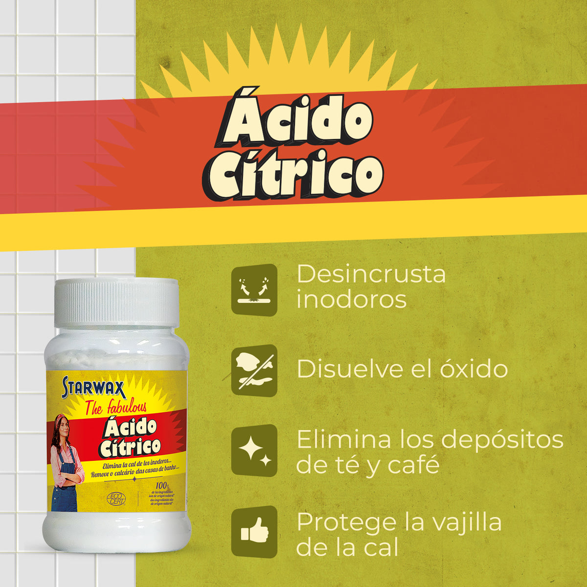 Ácido cítrico Starwax The Fabulous 400g c6