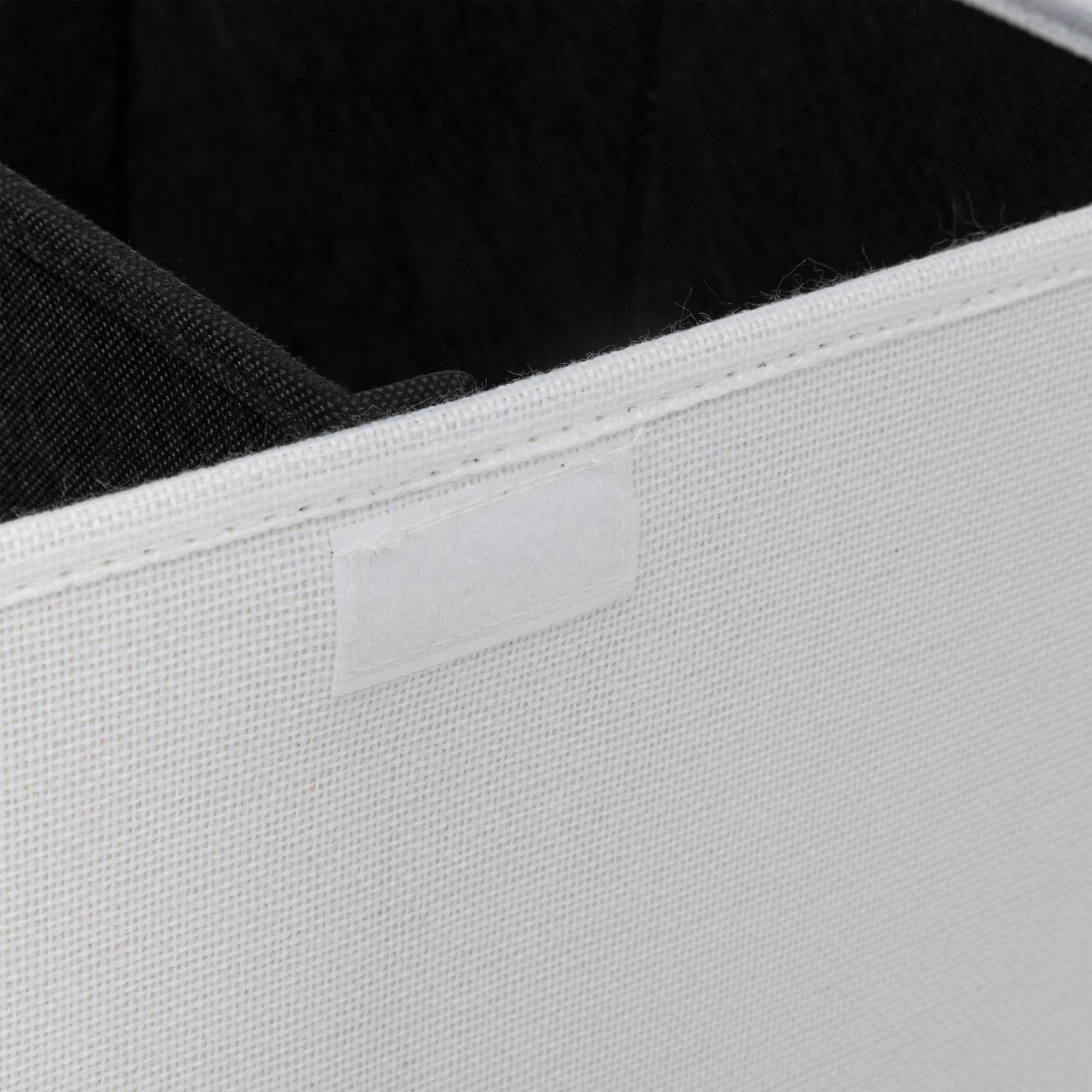 Cesta De Ropa Colors 74l Mdf Y Poliéster Blanco Algodón_4