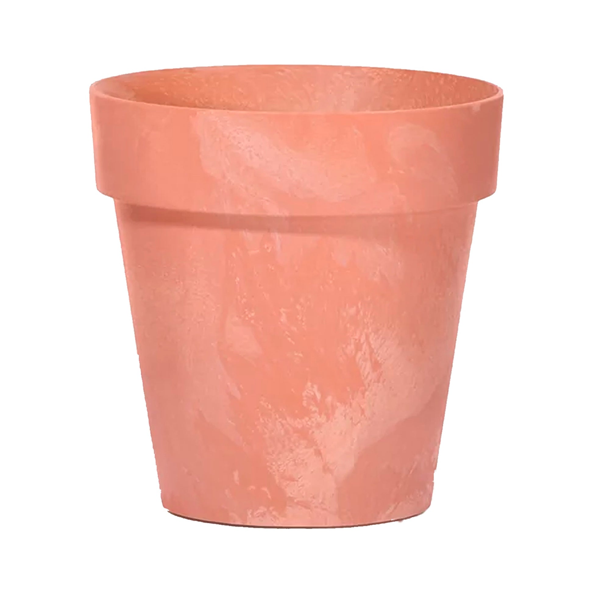 Maceta Cube Beton Effect 0,6l., Dimensiones (mm) 110x110x97, Color Terracota