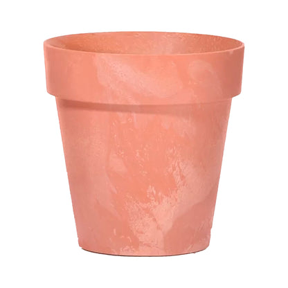 Maceta Cube Beton Effect 0,6l., Dimensiones (mm) 110x110x97, Color Terracota