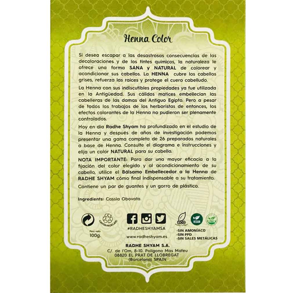 Pó de Henna Neutro Radhe Shyam 100g