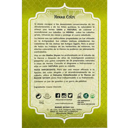 Pó de Henna Neutro Radhe Shyam 100g