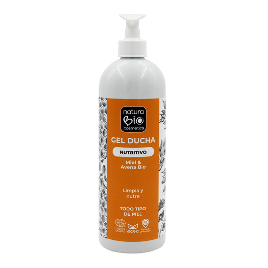Gel de Banho Nutritivo Naturabio Mel e Aveia Biológico 740 ml