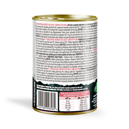 Dibaq Natural Moments Adulto Cordero Con Pera, 12 Latas X 380gr_2