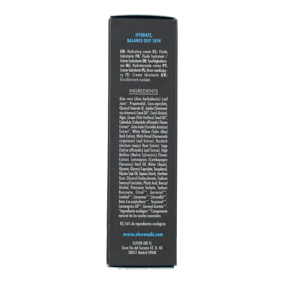 Fluido hidratante Waterplenish Hydrating ELEVEN OBI 50 ml
