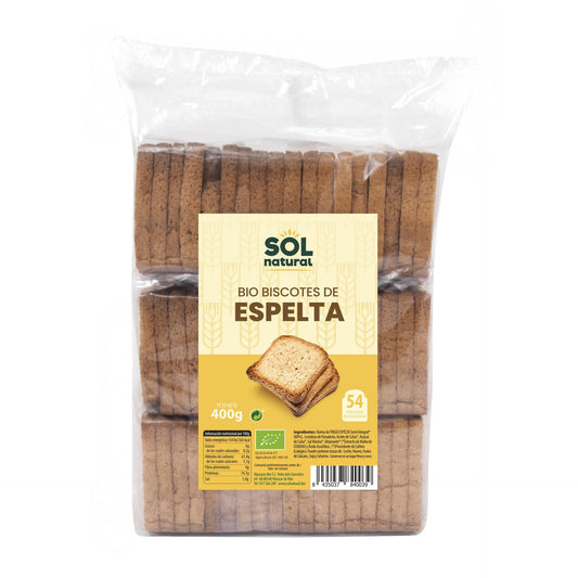 Tosta de Espelta Biológica Sol Natural 400g