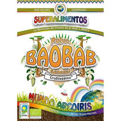Pó de Baobá Biológico Rainbow World
