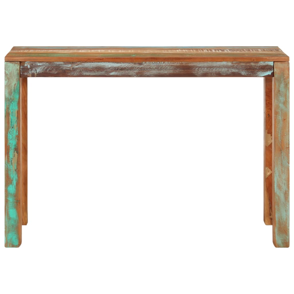 Mesa Consola De Madera Maciza Reciclada 110x35x76 Cm_0