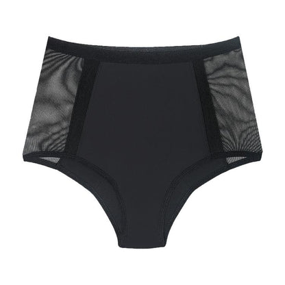 Cueca menstrual de cintura alta com fluxo ligeiro, tamanho L