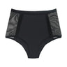Cueca menstrual de cintura alta com fluxo ligeiro, tamanho L