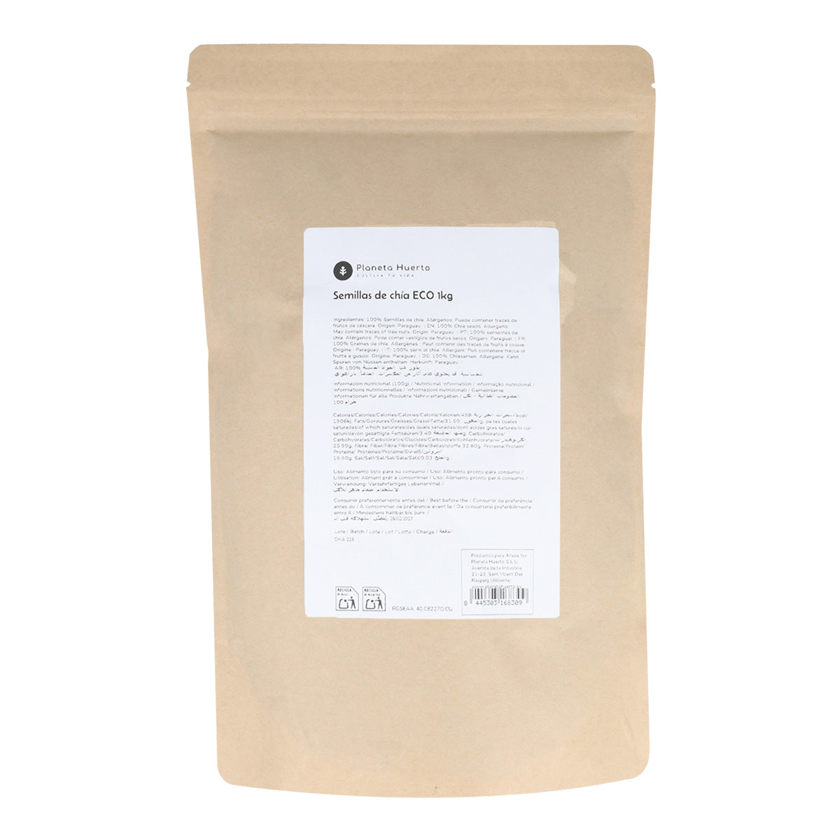 Sementes de Chia ECO Planeta Huerto 1 kg